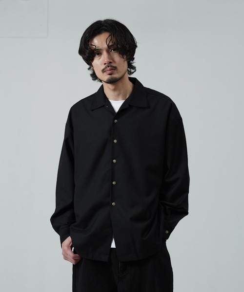 jiggys shop(ジギーズショップ)の「オーバーサイズTRオープンカラーシャツ(シャツ/ブラウス・メンズ・グレー/ブラック・SMALL/MEDIUM/LARGE)」の3枚目の写真