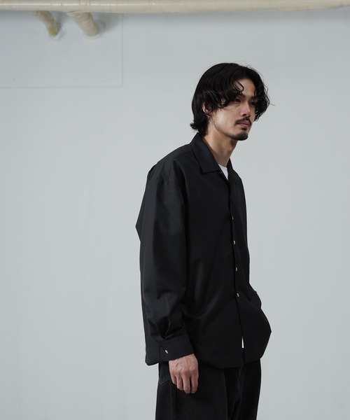 jiggys shop(ジギーズショップ)の「オーバーサイズTRオープンカラーシャツ(シャツ/ブラウス・メンズ・グレー/ブラック・SMALL/MEDIUM/LARGE)」の4枚目の写真