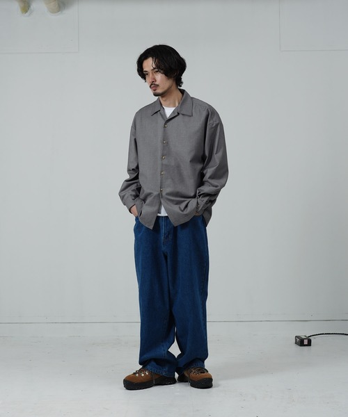 jiggys shop(ジギーズショップ)の「オーバーサイズTRオープンカラーシャツ(シャツ/ブラウス・メンズ・グレー/ブラック・SMALL/MEDIUM/LARGE)」の10枚目の写真