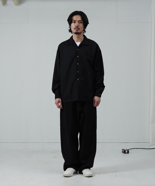 jiggys shop(ジギーズショップ)の「オーバーサイズTRオープンカラーシャツ(シャツ/ブラウス・メンズ・グレー/ブラック・SMALL/MEDIUM/LARGE)」の14枚目の写真