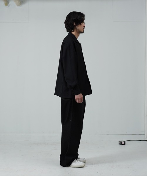 jiggys shop(ジギーズショップ)の「オーバーサイズTRオープンカラーシャツ(シャツ/ブラウス・メンズ・グレー/ブラック・SMALL/MEDIUM/LARGE)」の15枚目の写真