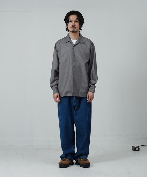 jiggys shop(ジギーズショップ)の「オーバーサイズTRオープンカラーシャツ(シャツ/ブラウス・メンズ・グレー/ブラック・SMALL/MEDIUM/LARGE)」の18枚目の写真