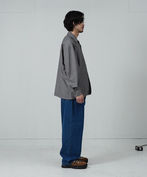 jiggys shop(ジギーズショップ)の「オーバーサイズTRオープンカラーシャツ(シャツ/ブラウス・メンズ・グレー/ブラック・SMALL/MEDIUM/LARGE)」の19枚目の写真