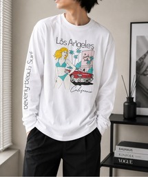 【Bls】 【ZM】【Bling Leads】サーフプリント アソート天竺ロンTEE
