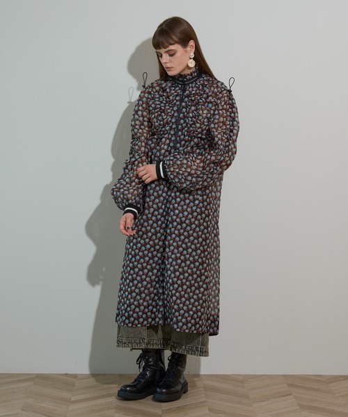 anna sui nyc(アナ スイ エヌ ワイ シー)の「MARY ドレスブルゾン(ブルゾン・レディース・ブラウン/ブラック・FREE)」の6枚目の写真