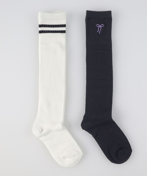 BRANSHES(ブランシェス)の「【WEB限定/DRC】2Pオーバーニーソックス(ソックス/靴下・キッズ・その他1/その他2・19-21㎝/16-18㎝)」の3枚目の写真