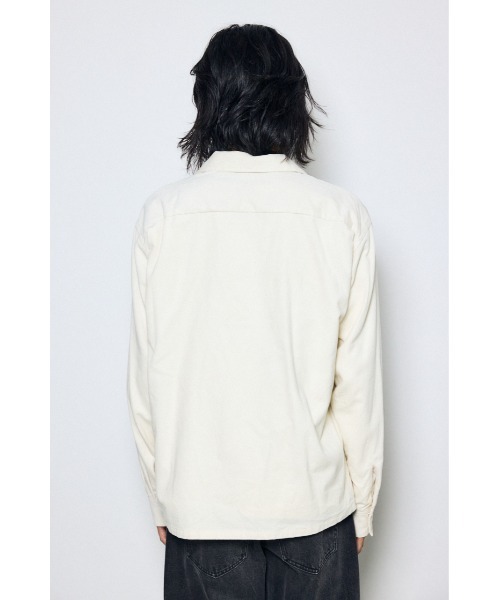 AZUL by moussy(アズールバイマウジー)の「ウェスタンコーデュロイシャツ 秋服 冬服 春服 レオパード ヒョウ柄 豹柄 無地(シャツ/ブラウス・メンズ・ホワイト/ブラック/ベージュ系その他・MEDIUM/LARGE)」の9枚目の写真
