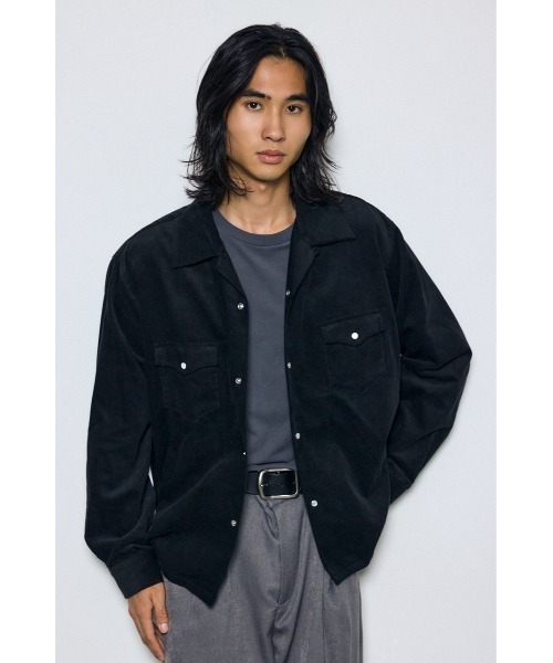 AZUL by moussy(アズールバイマウジー)の「ウェスタンコーデュロイシャツ 秋服 冬服 春服 レオパード ヒョウ柄 豹柄 無地(シャツ/ブラウス・メンズ・ホワイト/ブラック/ベージュ系その他・MEDIUM/LARGE)」の20枚目の写真