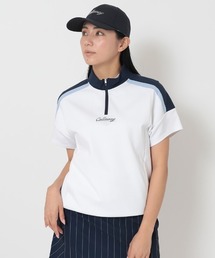 キャロウェイ Callaway 半袖ハーフジップモックネックポンチシャツ