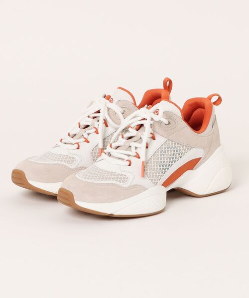 MICHAEL KORS(マイケルコース)の「BOWIE スエード & メッシュ スニーカー(スニーカー・レディース・オレンジ系・7.5/7/6.5/6/5.5)」の1枚目の写真