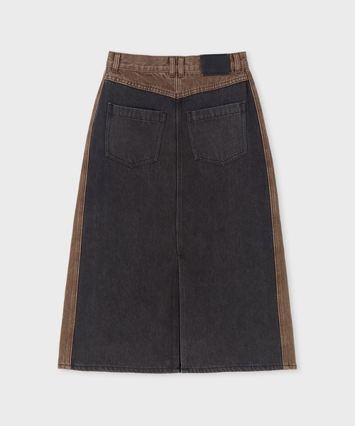 Paul Smith(ポールスミス)の「ウィメンズ パッチワーク デニムスカート / 265307 SK021(デニムスカート・レディース・ブラック・40)」の4枚目の写真