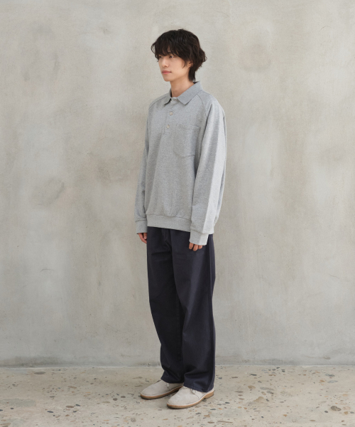 HORLISUN(ホーリーサン)の「Sugarpine Raglan Collar Sweatshirt Melange Gray(スウェット・メンズ・その他・SMALL/MEDIUM/LARGE)」の2枚目の写真