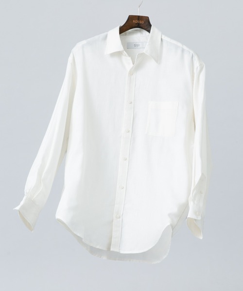 URBAN RESEARCH ROSSO MEN(アーバンリサーチロッソメン)の「アーバンリラックスウールシャツ(シャツ/ブラウス・メンズ・ブルー系その他/アイボリー/チェック/ネイビー・SMALL/X-LARGE/LARGE/MEDIUM)」の2枚目の写真