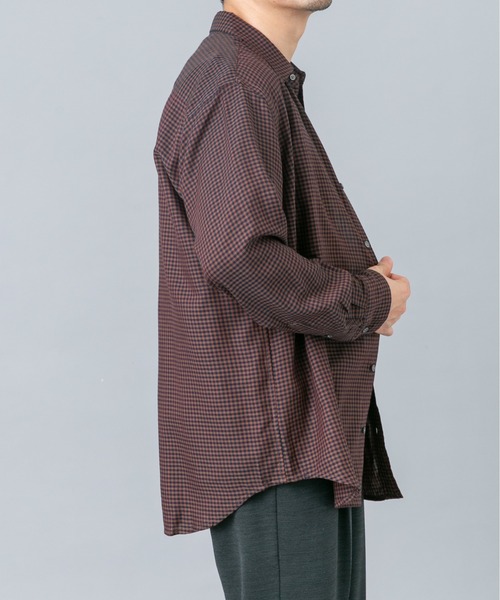 URBAN RESEARCH ROSSO MEN(アーバンリサーチロッソメン)の「アーバンリラックスウールシャツ(シャツ/ブラウス・メンズ・ブルー系その他/アイボリー/チェック/ネイビー・SMALL/X-LARGE/LARGE/MEDIUM)」の17枚目の写真