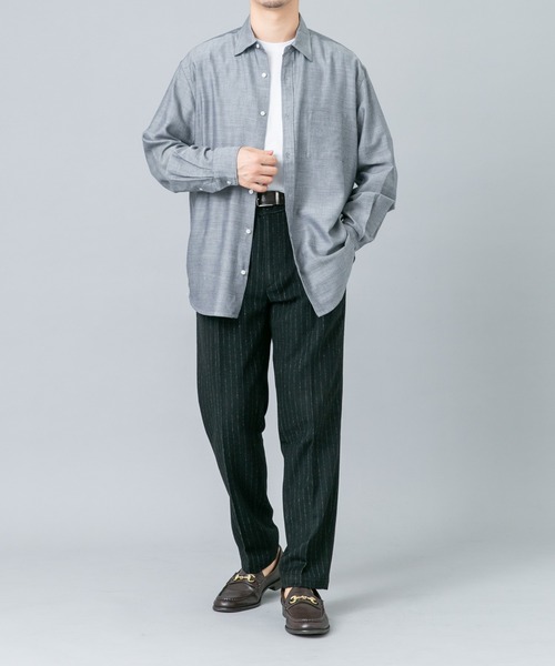 URBAN RESEARCH ROSSO MEN(アーバンリサーチロッソメン)の「アーバンリラックスウールシャツ(シャツ/ブラウス・メンズ・ブルー系その他/アイボリー/チェック/ネイビー・SMALL/X-LARGE/LARGE/MEDIUM)」の14枚目の写真
