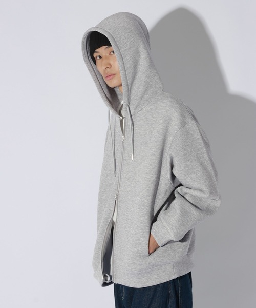 LAKOLE(ラコレ)の「AIRダンボールZIPパーカー / 1071375(パーカー・メンズ・グレー/ブラック/セージグリーン/オレンジ・LARGE/MEDIUM)」の8枚目の写真