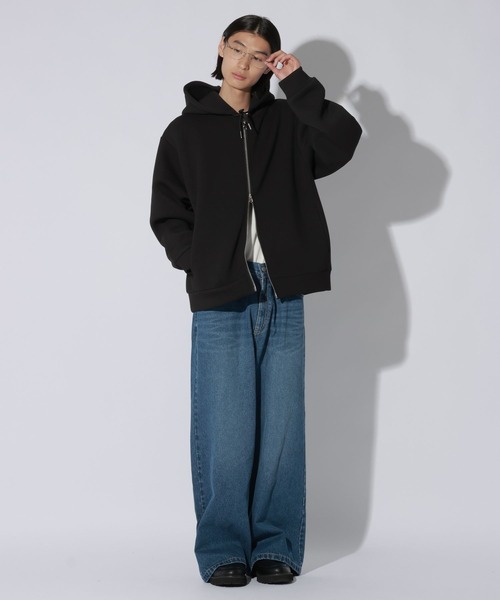 LAKOLE(ラコレ)の「AIRダンボールZIPパーカー / 1071375(パーカー・メンズ・グレー/ブラック/セージグリーン/オレンジ・LARGE/MEDIUM)」の10枚目の写真