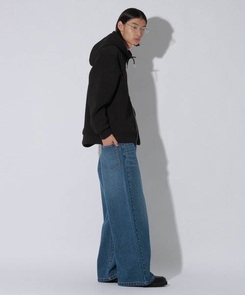 LAKOLE(ラコレ)の「AIRダンボールZIPパーカー / 1071375(パーカー・メンズ・グレー/ブラック/セージグリーン/オレンジ・LARGE/MEDIUM)」の11枚目の写真