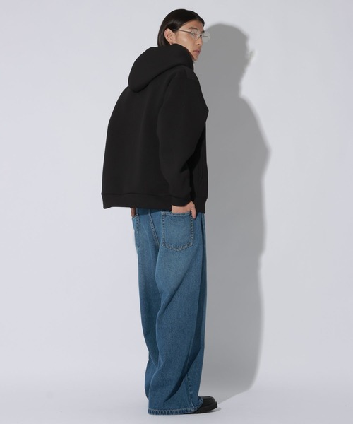 LAKOLE(ラコレ)の「AIRダンボールZIPパーカー / 1071375(パーカー・メンズ・グレー/ブラック/セージグリーン/オレンジ・LARGE/MEDIUM)」の12枚目の写真