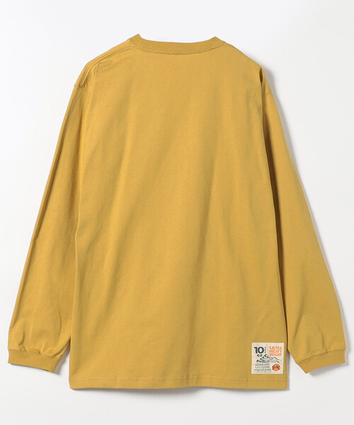 go slow caravan(ゴースローキャラバン)の「go slow caravan/ゴースローキャラバン USAコットン バリスタ猫 ロングスリーブTシャツ(Tシャツ/カットソー・メンズ・マスタード/ナチュラル・5/4/3/2)」の3枚目の写真