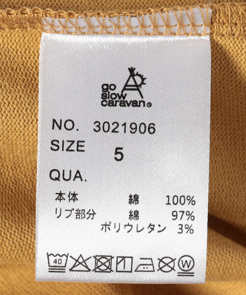 go slow caravan(ゴースローキャラバン)の「go slow caravan/ゴースローキャラバン USAコットン バリスタ猫 ロングスリーブTシャツ(Tシャツ/カットソー・メンズ・マスタード/ナチュラル・5/4/3/2)」の8枚目の写真