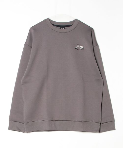OAKLEY(オークリー)の「オークリー OAKLEY BORDERLESS FLEECE CREW CHILL(その他トップス・メンズ・オフホワイト/ブルーグレー/チャコールグレー・S/M/3L/L/LL)」の2枚目の写真