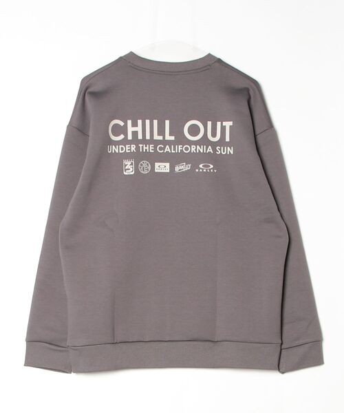 OAKLEY(オークリー)の「オークリー OAKLEY BORDERLESS FLEECE CREW CHILL(その他トップス・メンズ・オフホワイト/ブルーグレー/チャコールグレー・S/M/3L/L/LL)」の4枚目の写真
