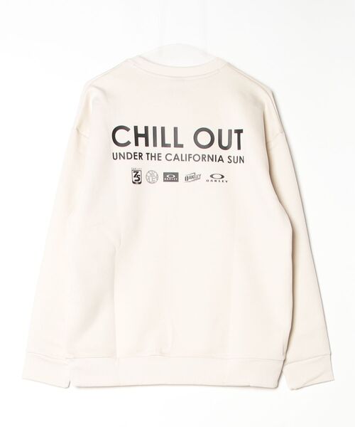 OAKLEY(オークリー)の「オークリー OAKLEY BORDERLESS FLEECE CREW CHILL(その他トップス・メンズ・オフホワイト/ブルーグレー/チャコールグレー・S/M/3L/L/LL)」の6枚目の写真