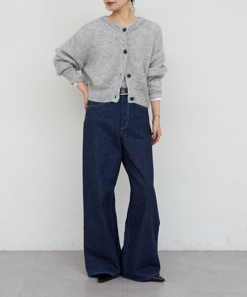 russet(ラシット)の「《キッドモヘア》ラメニットカーディガン(カーディガン/ボレロ・レディース・ベージュ/ライトグレー・FREE)」の14枚目の写真