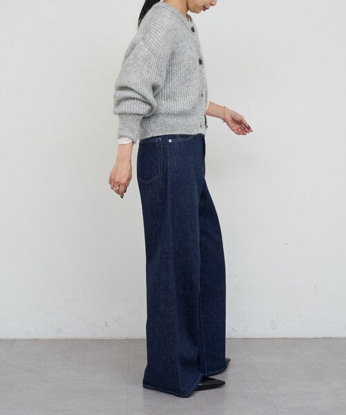 russet(ラシット)の「《キッドモヘア》ラメニットカーディガン(カーディガン/ボレロ・レディース・ベージュ/ライトグレー・FREE)」の15枚目の写真