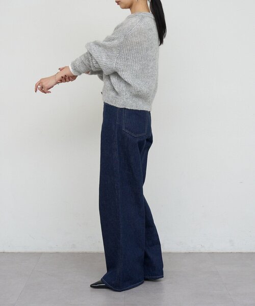russet(ラシット)の「《キッドモヘア》ラメニットカーディガン(カーディガン/ボレロ・レディース・ベージュ/ライトグレー・FREE)」の16枚目の写真