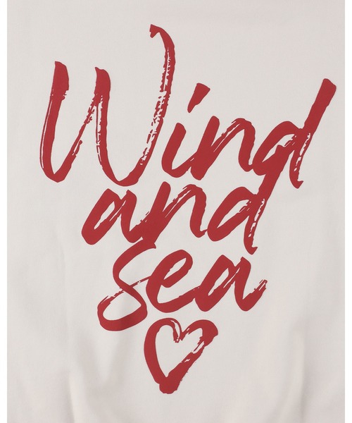 WIND AND SEA（ウィンダンシー）の「【ZOZO限定カラー】Heart logo sweatshirt（スウェット・レディース・ホワイト・MEDIUM/SMALL/X-LARGE/LARGE）」の3枚目の写真