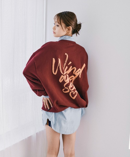WIND AND SEA（ウィンダンシー）の「【ZOZO限定カラー】Heart logo sweatshirt（スウェット・レディース・ホワイト・MEDIUM/SMALL/X-LARGE/LARGE）」の2枚目の写真