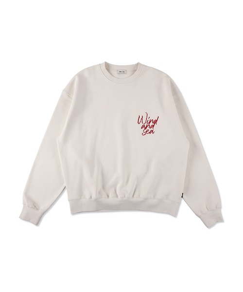 WIND AND SEA（ウィンダンシー）の「【ZOZO限定カラー】Heart logo sweatshirt（スウェット・レディース・ホワイト・MEDIUM/SMALL/X-LARGE/LARGE）」の9枚目の写真