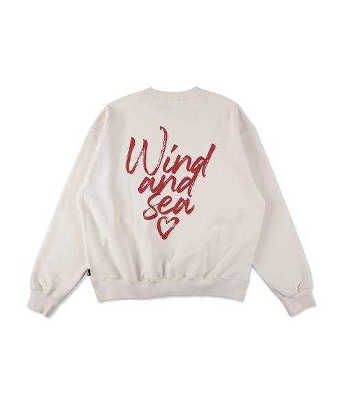 WIND AND SEA（ウィンダンシー）の「【ZOZO限定カラー】Heart logo sweatshirt（スウェット・レディース・ホワイト・MEDIUM/SMALL/X-LARGE/LARGE）」の8枚目の写真