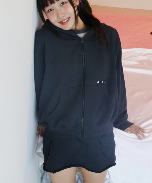 KIKOZY(キコジ)の「Macaroon Skirt_Chacoal(スカート・レディース・その他・FREE)」の3枚目の写真