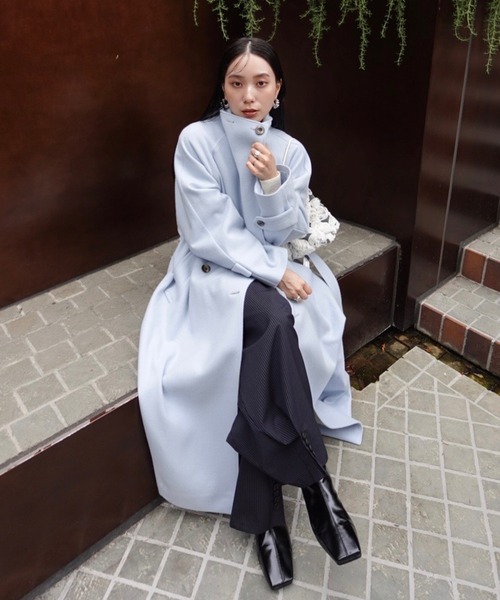 Ameri(アメリ)の「UND PINSTRIPE BARREL SILHOUETTE PANTS(その他パンツ・レディース・ネイビー/ブラウン/ベージュ・X-SMALL/SMALL/MEDIUM)」の9枚目の写真