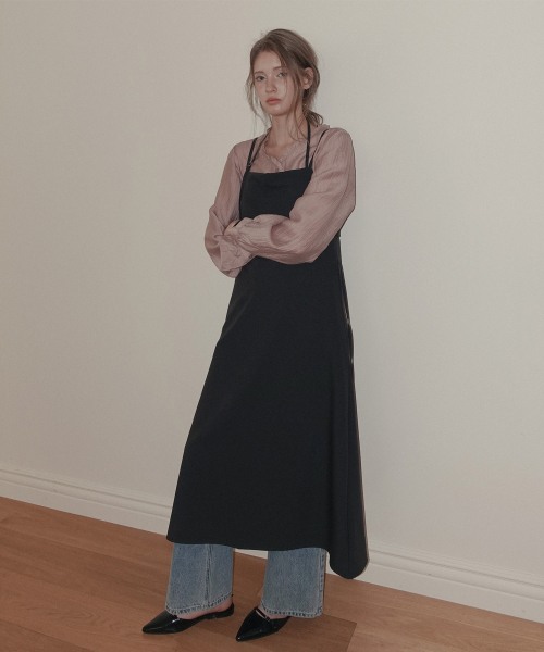 TWEE(トゥウィー)の「ケリット フリルVネック長袖ブラウス(シャツ/ブラウス・レディース・ピンク/ブラウン・FREE)」の4枚目の写真