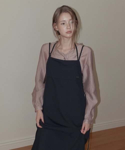 TWEE(トゥウィー)の「ケリット フリルVネック長袖ブラウス(シャツ/ブラウス・レディース・ピンク/ブラウン・FREE)」の3枚目の写真