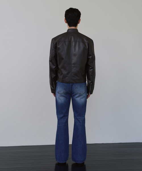 LAURANTSEOUL(ローランソウル)の「パッチ付きクロップドレザーライダースジャケット(ブラウン)(ライダースジャケット・レディース・ブラウン・MEDIUM/LARGE)」の6枚目の写真