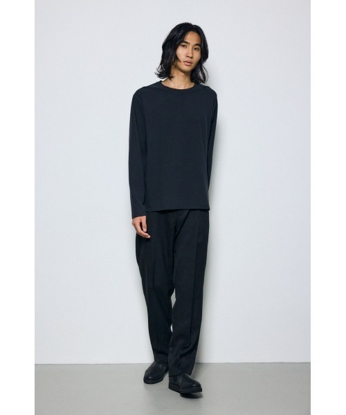 AZUL by moussy(アズールバイマウジー)の「スムースタッチ長袖トップス 秋服 冬服 春服 無地 ロンT(Tシャツ/カットソー・メンズ・チャコールグレー/ホワイト/ブラック・SMALL/LARGE/MEDIUM)」の17枚目の写真