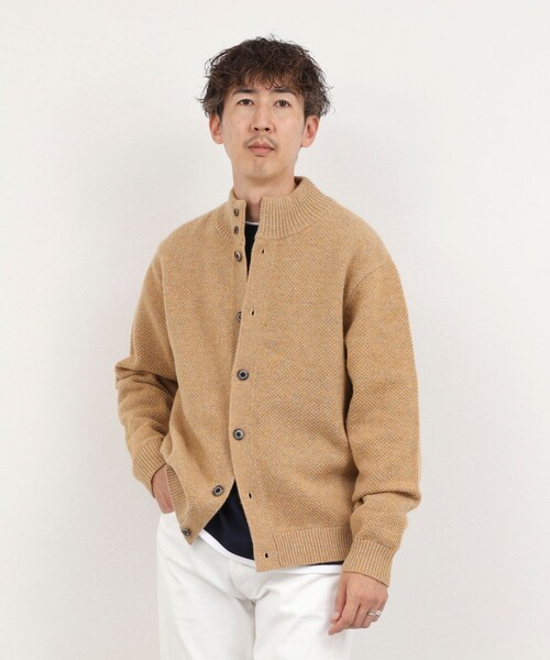 NOLLEY’S(ノーリーズ)の「カノコスタンドカーディガン 26AW(カーディガン/ボレロ・メンズ・パープル/ネイビー/ライトグレー/オレンジ・S/M/L)」の10枚目の写真