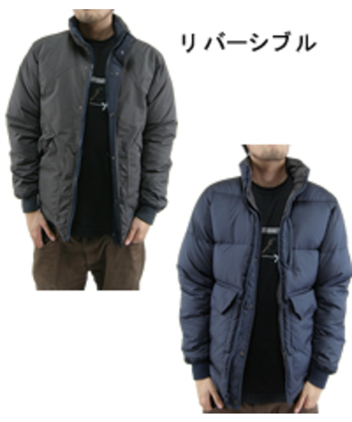 BEAMS PLUS(ビームスプラス)の「SCHOTT+ RANCHDOWN(ダウンジャケット/コート・メンズ・チャコールグレー/ベージュ・LARGE/MEDIUM/SMALL)」の1枚目の写真