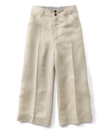 IEDIT | ＩＥＤＩＴレーベルコレクション　麻混素材が涼しげな　大人ミッドカーフ丈パンツ　　　　(その他パンツ)