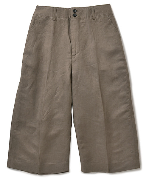 IEDIT（イディット）の「ＩＥＤＩＴレーベルコレクション　麻混素材が涼しげな　大人ミッドカーフ丈パンツ　　　　　（その他パンツ・レディース・カーキ/ベージュ/ネイビー・2/3/8/7/1/10/6/9/5/4）」の12枚目の写真