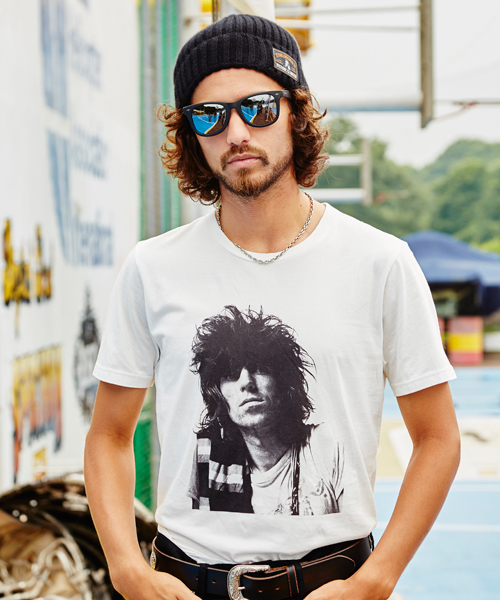 HYSTERIC GLAMOUR（ヒステリックグラマー）の「RS/KEITH 1973 LONDON pt T-SH（Tシャツ/カットソー・メンズ・ホワイト/ネイビー/ブラック・LARGE/MEDIUM/SMALL）」の2枚目の写真