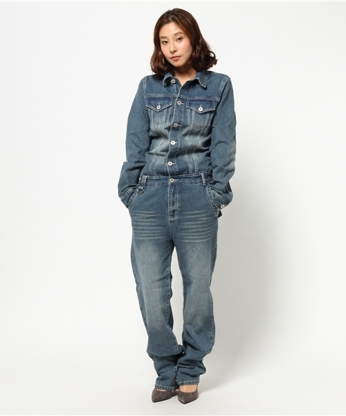 FRP（エフアールピー）の「GGD SELECT / デニムつなぎ（つなぎ/オールインワン・メンズ・ネイビー/インディゴブルー/ブラック/ブルー・XL/M/S/L）」の5枚目の写真