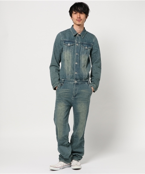 FRP（エフアールピー）の「GGD SELECT / デニムつなぎ（つなぎ/オールインワン・メンズ・ネイビー/インディゴブルー/ブラック/ブルー・XL/M/S/L）」の4枚目の写真