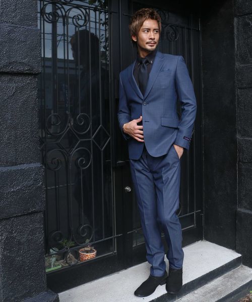 Chaos Fishing Club フィッシングスーツ グレー 上下セット SUIT.（スーツ）の「Dolphin Finish Pin check suit/ドルフィン