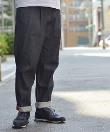 rehacer | Star Tuck Wide Denim Pants- Raw denim(デニムパンツ)